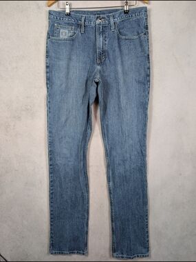 Cinch Silver Label Jeans Mens Size 33x38 Medium Wash Straight Leg